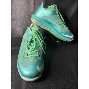 Nike Mens LeBron X Low 579765-300 Green Basketball Shoes Sneakers Sz 8-M 2012/13